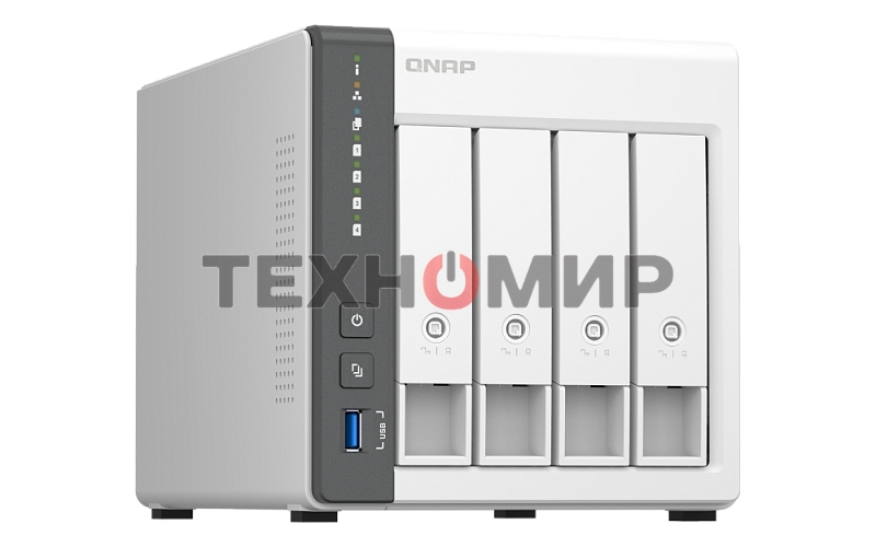 Сетевое хранилище NAS Qnap D4 (REV. C) 4-bay настольный Cortex-A55 RK3568B2