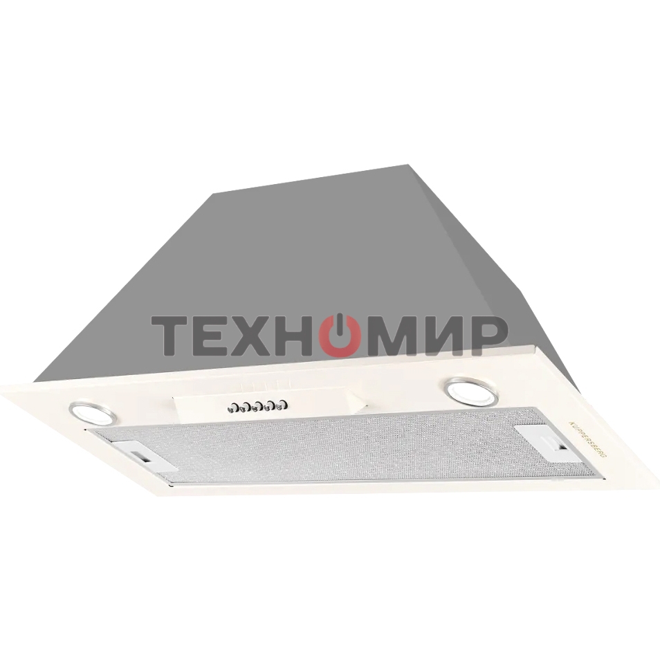 Вытяжка встраиваемая Kuppersberg Inlinea 70 CX кремовый/нержавеющая сталь, 70 см, 1300 куб. м/ч, 41 дБ