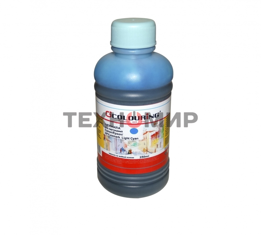 Чернила Colouring для принтеров Canon/Epson/HP/Lexmark Light cyan 250 мл водн U