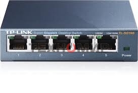 Коммутатор TP-Link SOHO TL-SG105 5-port Desktop Gigabit Switch, 5 10/100/1000M RJ45 ports, metal case