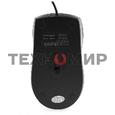 Мышь проводная Crown CMM-31 черный, 1000 dpi, USB, кнопки - 3