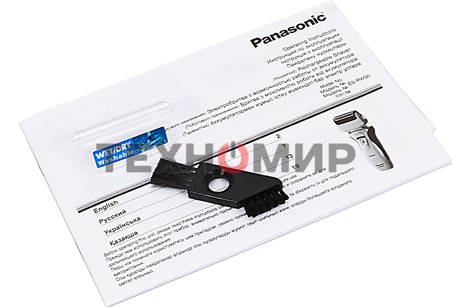 Электробритва сетчатая Panasonic ES-RW30S реж.эл.:2 питан.:аккум. серебристый