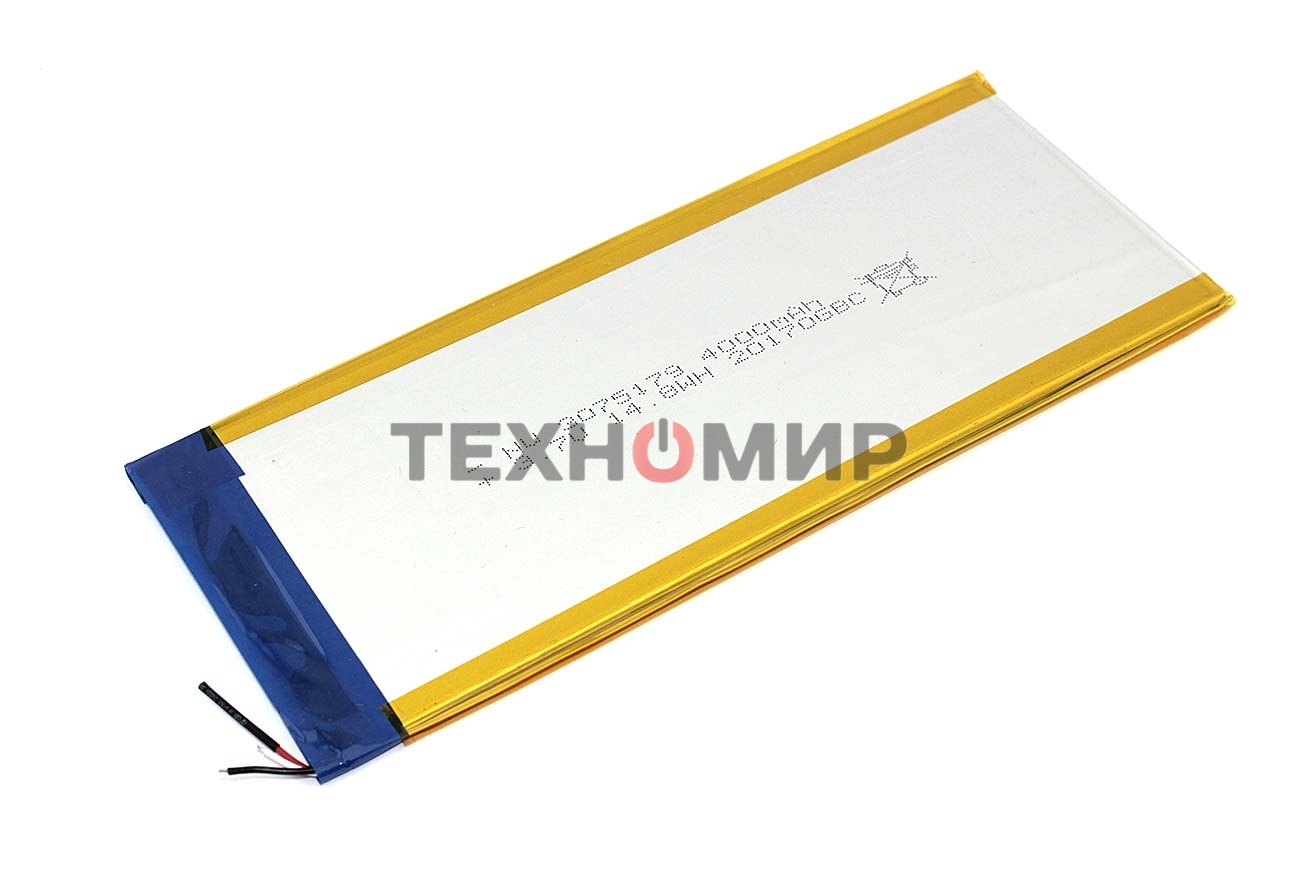 Аккумулятор Li-Pol (батарея) 3x75x179 мм 3pin 3.7V/4000mAh
