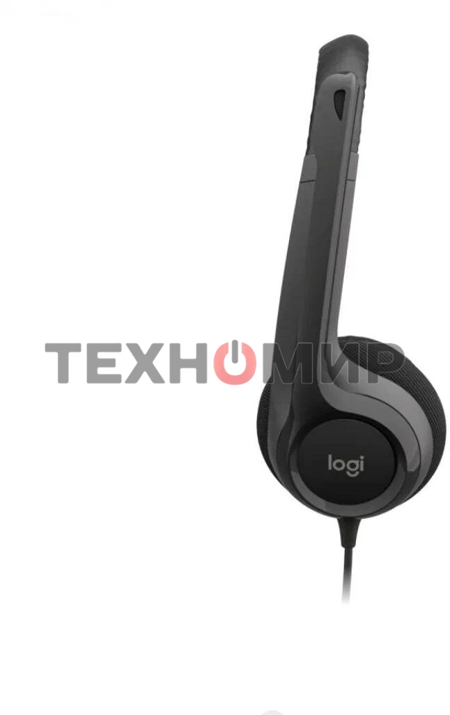 Гарнитура проводная Logitech Headset H390 USB черный