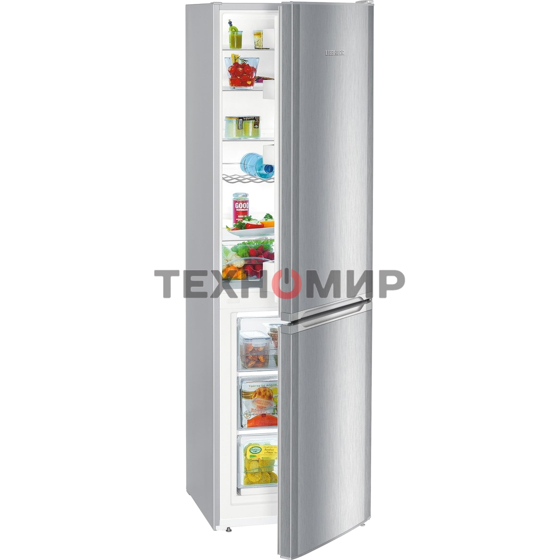 Холодильник Liebherr CUELE 3331-26 001 серебристый двухкамерный 212/84л морозилка снизу