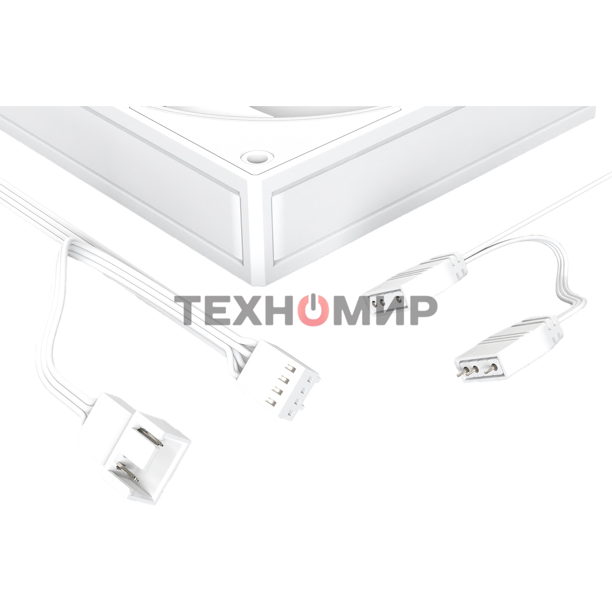 Вентилятор для корпуса ID-Cooling AF-127-ARGb-W белый, 120 мм, 2000 об/мин, 29.9 дБ, 4 pin