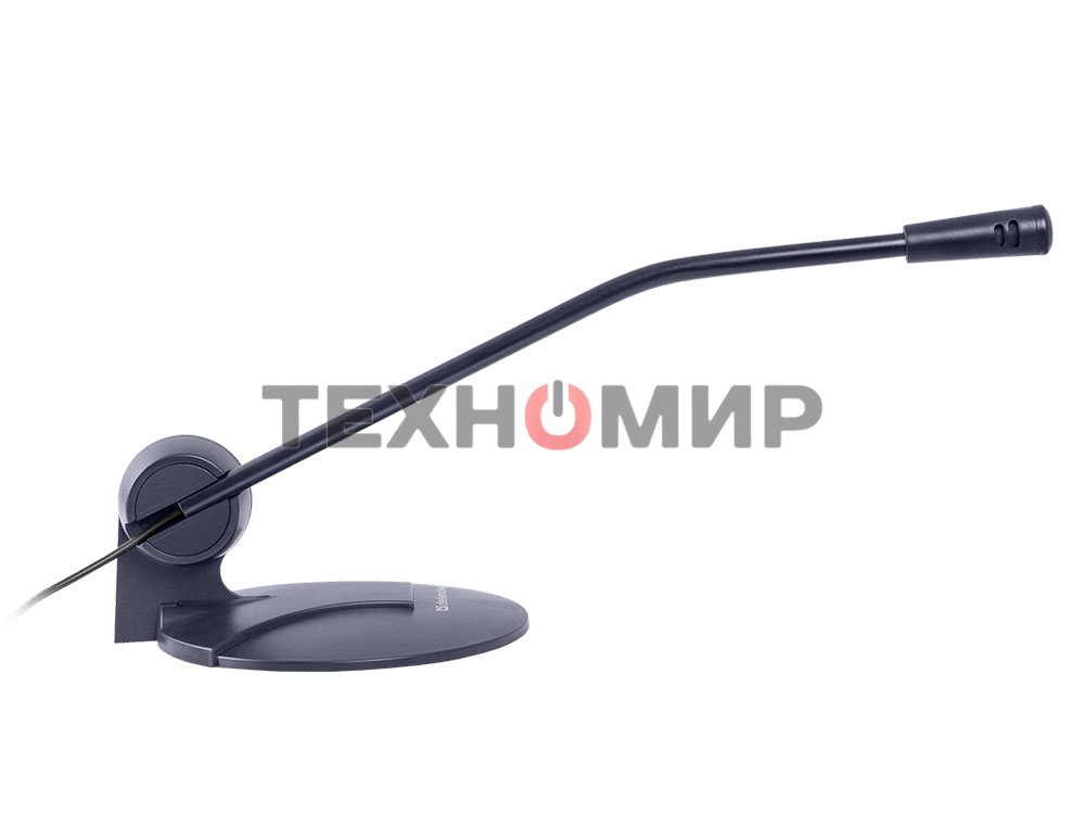 Микрофон Defender MIC-117 черный, кабель 1.8 м