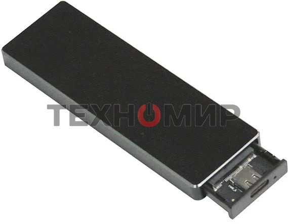 Внешний корпус SSD AgeStar 31UBVS6C NVMe/SATA алюминий черный M2 2280 м