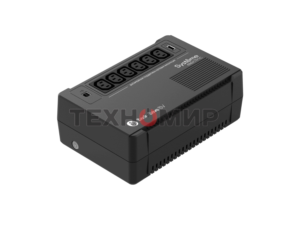 Источник бесперебойного питания Systeme Electriс Back-Save, 800VA/480W, 230V, Line-Interactive, AVR, 6xC13 Outlets, USB charge(type A), USB