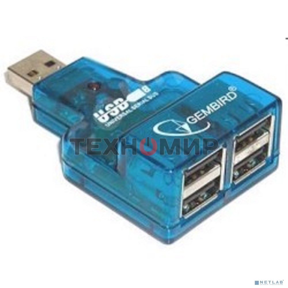 Концентратор USB Gembird HUB USB2.0 Mini 4-port UHB-CN224