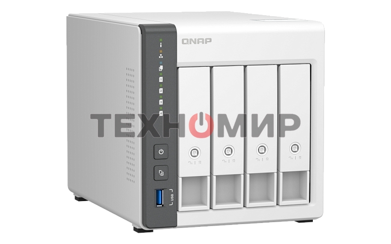 Сетевое хранилище NAS Qnap D4 (REV. C) 4-bay настольный Cortex-A55 RK3568B2