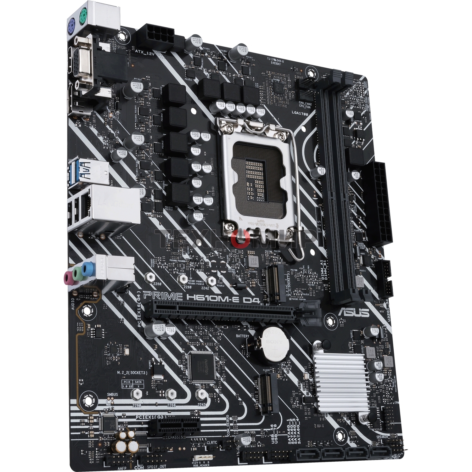 Материнская плата ASUS PRIME H610M-E D4-CSM, LGA 1700, Intel H610, 2xDDR4, 4xSATA, 2xM.2 PCIe 3.0 (x2, x4), 1xPCIe 4.0 x16, 1xPCIe x1, 1xHDMI, 1xDP, 1xVGA, 2xUSB-A 2.0, 2xUSB-A 3.2 Gen 1, 1x 1Gb LAN, 3x3.5 мм, 7.1, mATX