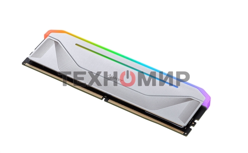 Оперативная память Apacer Nox, DDR5, 32GB (1x32GB), 6000 MHz, CL38, DIMM, с радиатором, RGB, белый