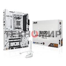 Материнская плата ASUS X870 MAX GAMING WIFI7 W, AM5, AMD X870, 4xDDR5, 4xSATA, 3xM.2, 1xPCIe 5.0 x16, 2xPCIe 4.0 x16, 1xPCIe 3.0 x16, 1xHDMI, 2xUSB Type-C (Display), 1x2.5Gb LAN, Wi-Fi 7, Bluetooth 5.4, 2xUSB-C 40Gbps, 1xUSB-A 10Gbps, 3xUSB-A 5Gbps, 4xUSB