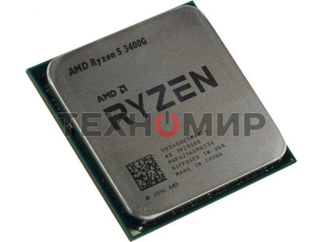 Процессор AMD Ryzen 5 3400G Soc-AM4 3.7GHz OEM