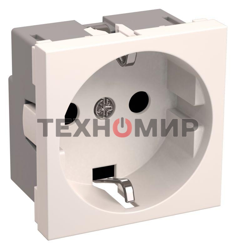 Розетка Iek (CKK-40D-RSZB2-K01-K) РКС-20-30-П-К Розетка с з/к 2к (на 2 модуля) ПРАЙМЕР белая