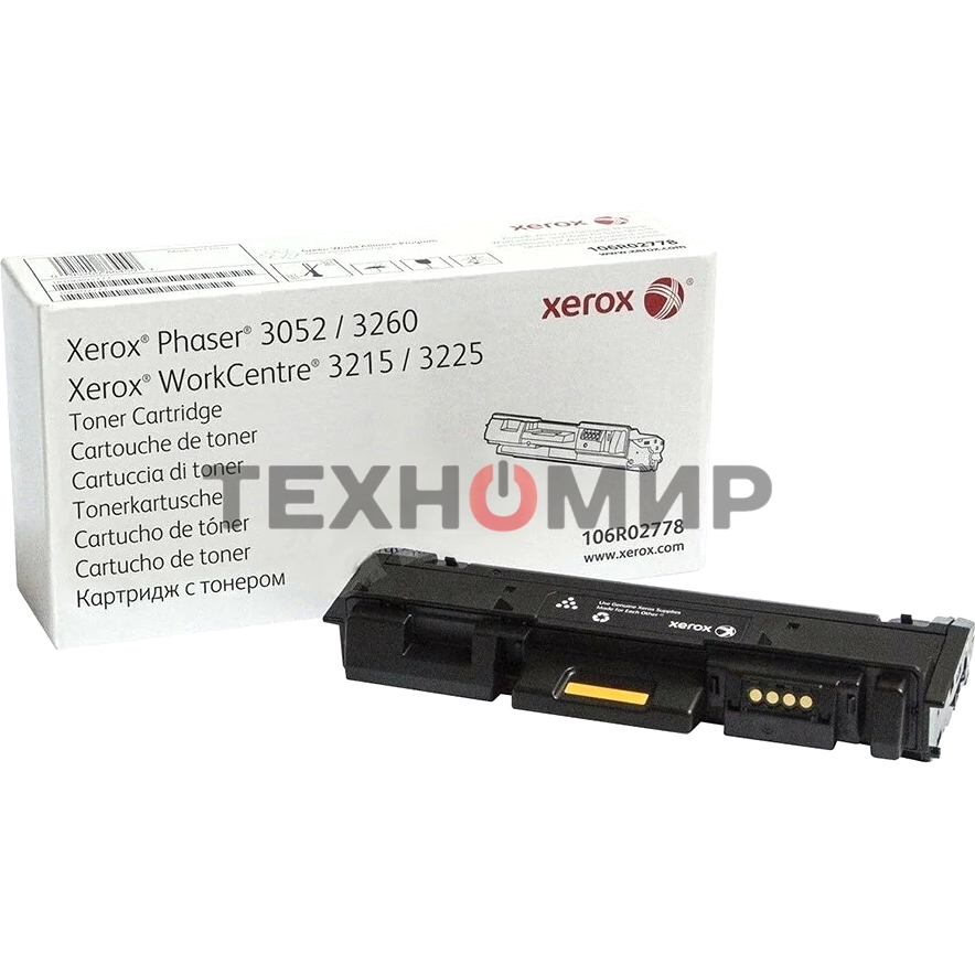 Картридж лазерный Xerox 106R02778 черный для Xerox Ph 3052/3260/WC 3215/3225 3000 стр.(Channels)
