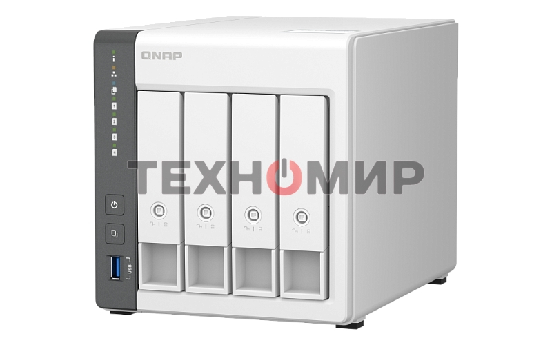 Сетевое хранилище NAS Qnap D4 (REV. C) 4-bay настольный Cortex-A55 RK3568B2