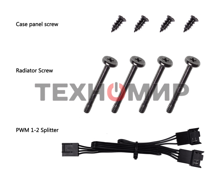 Вентилятор для корпуса ID-Cooling WF-14025-XT BLACK черный, 140 мм, 1600 об/мин, 32.6 дБ, 4 pin