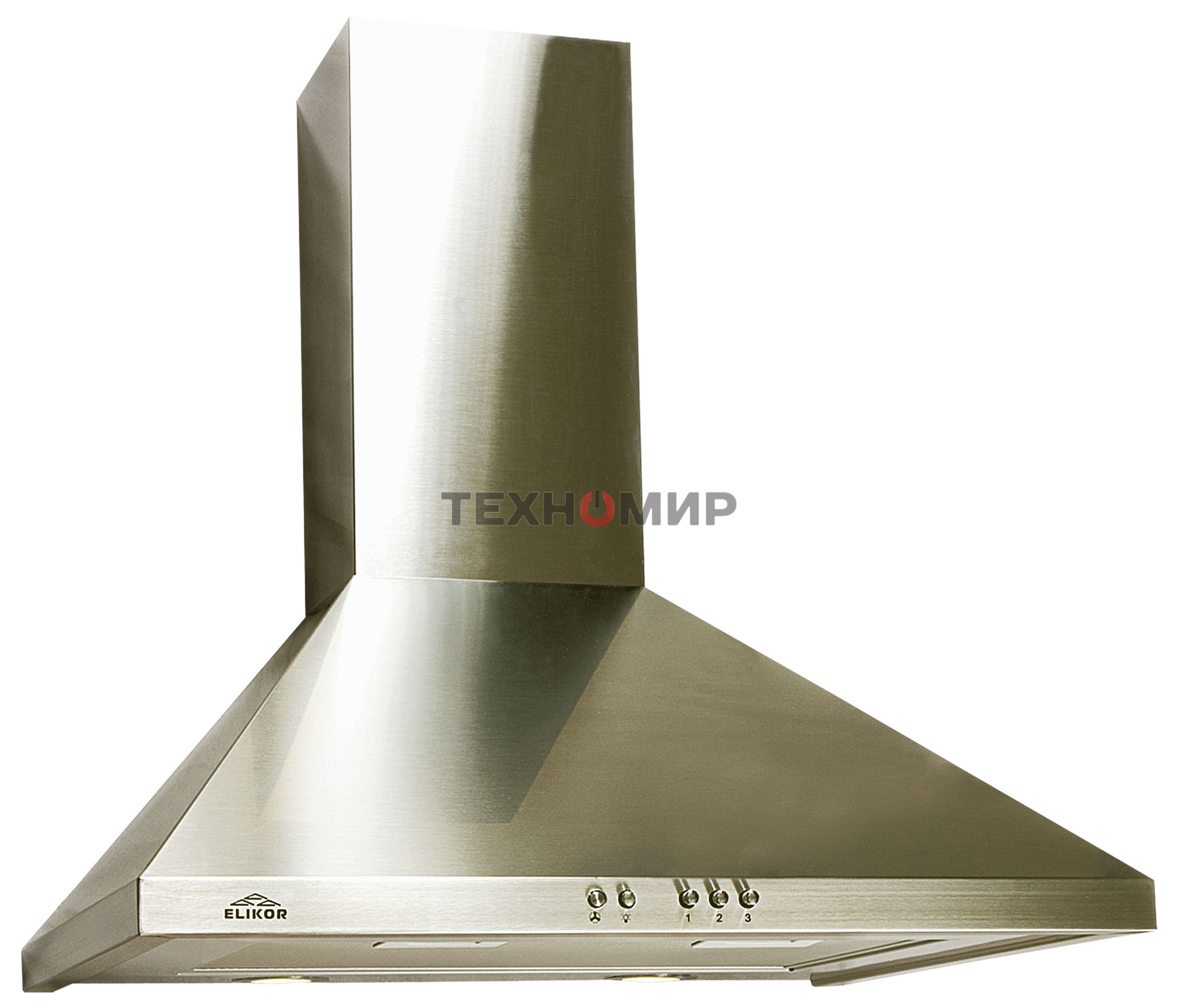 Вытяжка каминная Elikor Оптима 50Н-400-К3Л нержавеющая сталь, 50 см, 400 куб. м/ч, 55 дБ