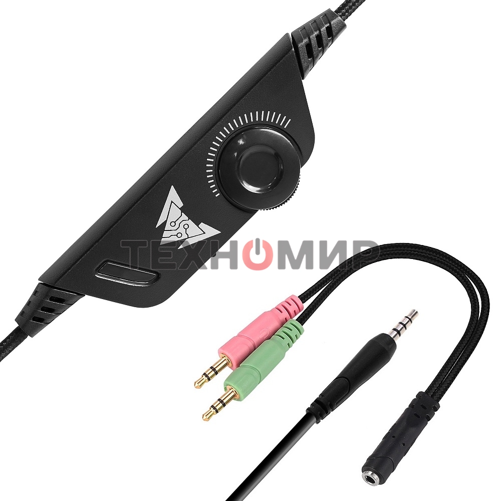 Гарнитура проводная игровая CROWN CMGH-2001 Black&blue