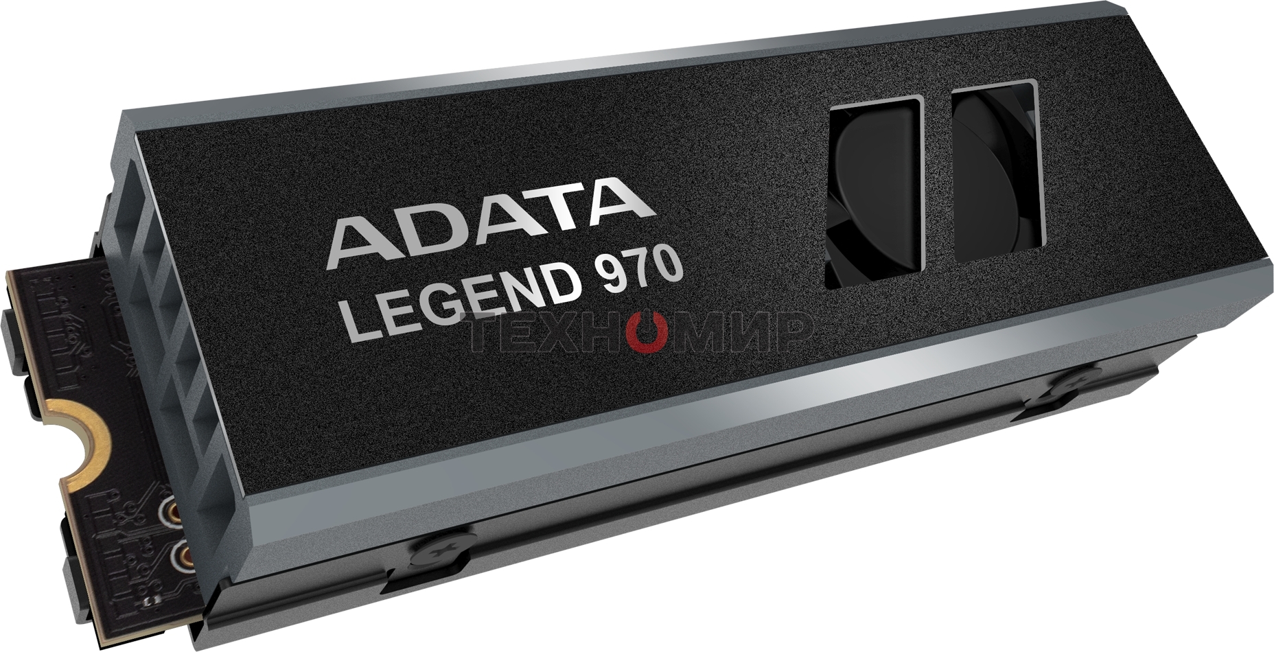 Накопитель SSD ADATA LEGEND 970, 2Tb, PCIe 5.0 x4, M.2 2280, NVMe, R/W 10000/10000, с радиатором