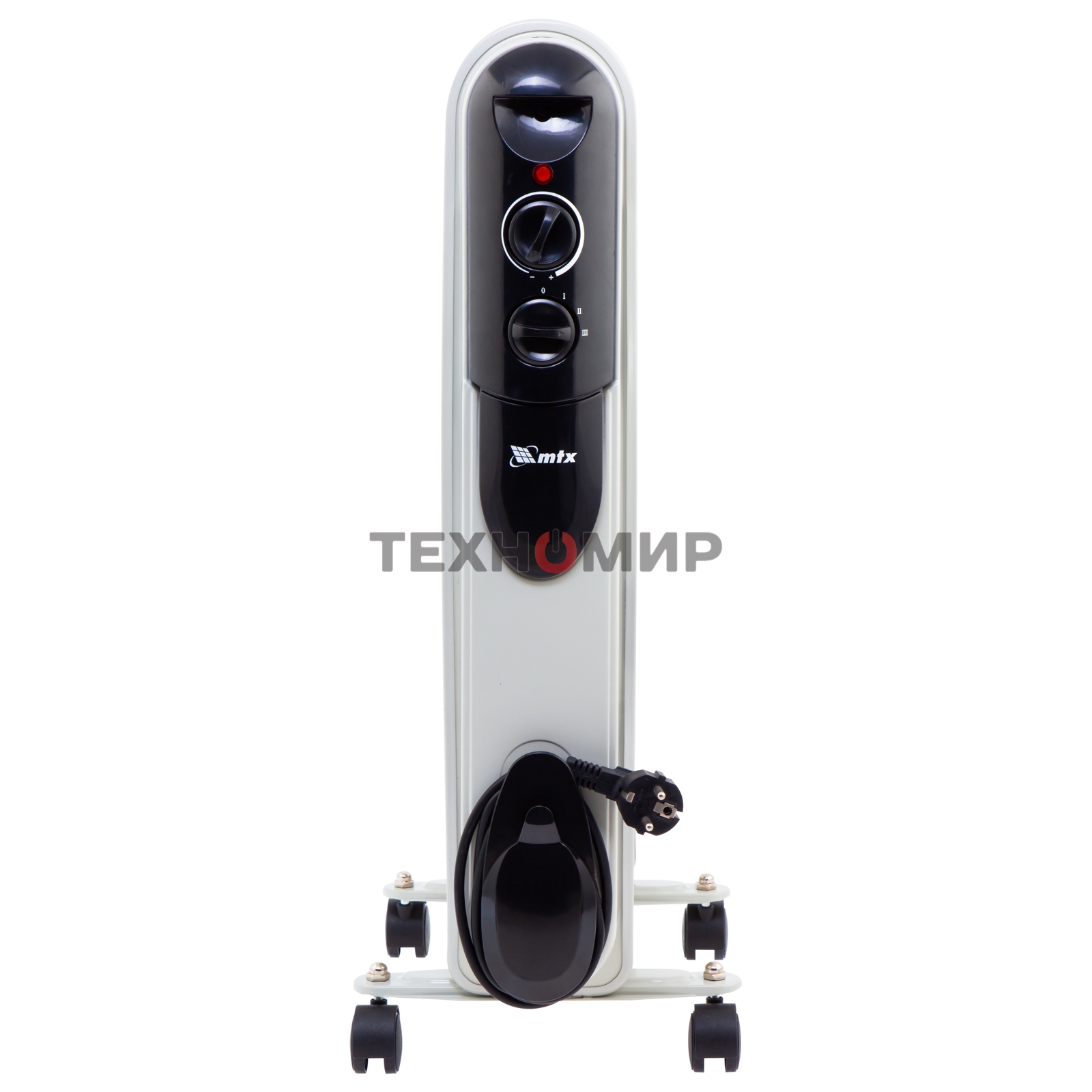 Обогреватель масляный MTX OCH-2000, белый, 2000 Вт, 20 м2, термостат