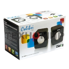 Акустическая система Dialog Colibri AC-02UP черный акустические колонки 2.0, 5W RMS, питание от USB