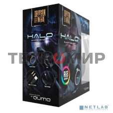 Гарнитура проводная Qumo HALO GHS0018, стерео, 2х3,5 Jack+USB(питание), с микрофоном