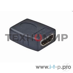 Переходник Gembird Переходник HDMI-HDMI 19F/19F, золотые разъемы, пакет