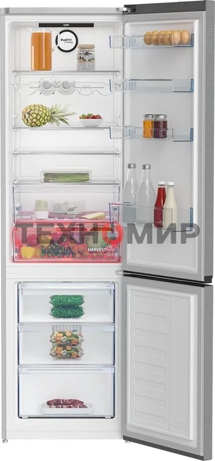 Холодильник Beko B3RCNK402HX нержавеющая сталь двухкамерный 257/100л морозилка снизу