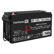 Аккумуляторная батарея ExeGate DT 1265 (12V 65Ah, под болт М6)