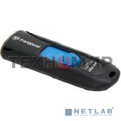 Флешка USB Transcend Jetflash 790 (TS32GJF790K), 32Gb, USB 3.0, R/W 70/25, черный/синий