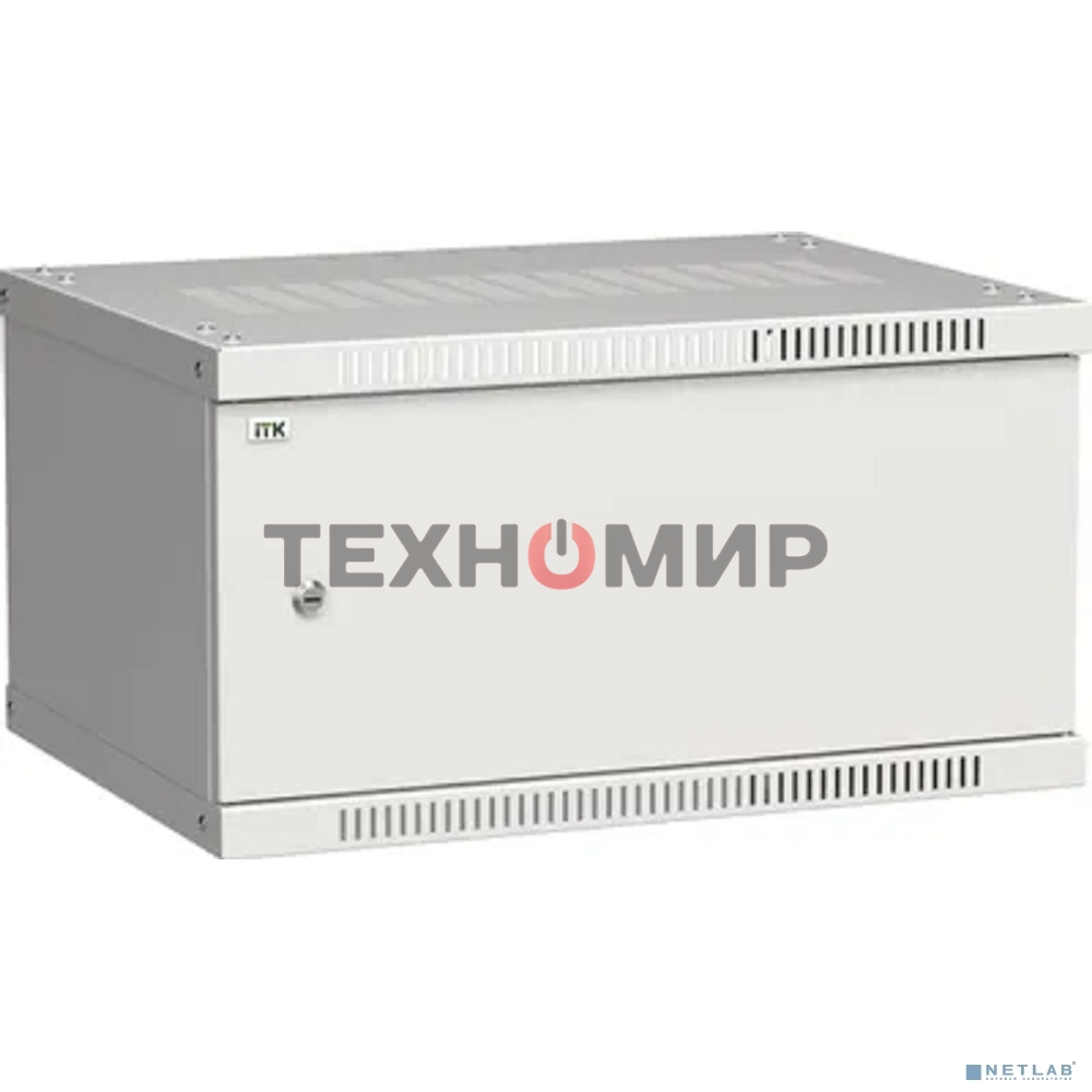 Шкаф ITK LWE3-06U64-MF LINEA WE 6U 600x450 мм дверь металл серый
