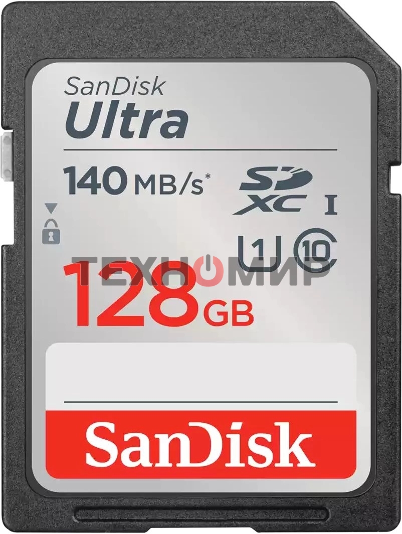 Флеш карта SD 128Gb SanDisk SDXC Class 10 UHS-I Ultra 140Mb/s