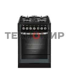Плита комбинированная Gefest 6502-03 0029 черный, конфорок 4 газовых, духовка 55 л, 60 см x 85 см x 60 см