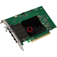 Сетевая карта Intel E810-XXVDA4, 4xSFP28 ports, 25GbE, PCI-E x16 gen3/gen4, iWARP/RoCEv2, IEEE 1588 PTP, ADQ, iSCSI, NFS, VMDq. PCI-SIG* SR-IOV Capable