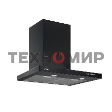 Вытяжка каминная Elikor Квадра 60П-430-К3Д черный, 59 см, 430 куб. м/ч, 56 дБ