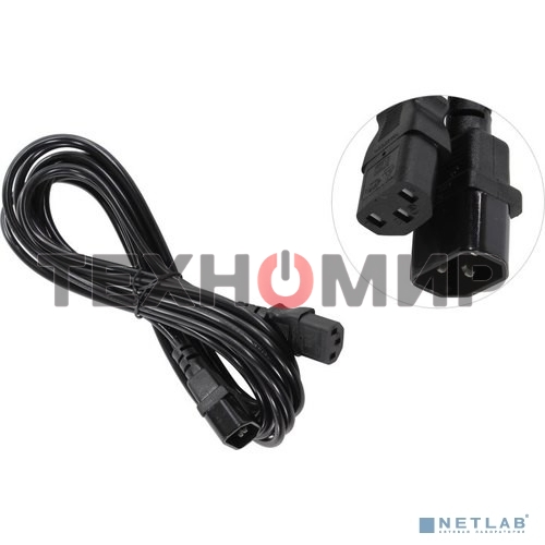 Кабель монитор-компьютер (UPS->уст-во) ExeGate Power EC-5P (С13->С14) VDE-250V-3*0,5-CU, 6A, 5м