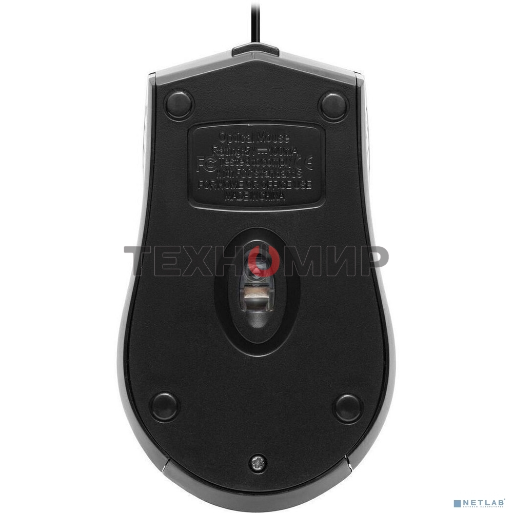 Мышь проводная Defender HIT MB-530 черный, 1000 dpi, USB, кнопки - 3