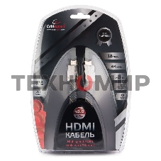 Кабель Cablexpert HDMI, серия Platinum, 4,5 м, v2.0, M/M, плоский, позол.разъемы, металлический корпус, нейлоновая оплетка, блистер