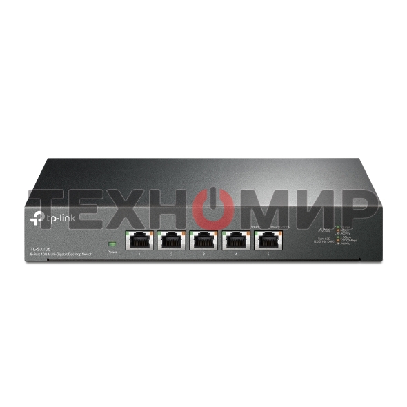 Коммутатор TP-Link 5-port Desktop 10G Unmanaged Switch, 5 100/1G/2.5G/5G/10G RJ-45 ports, Fanless design