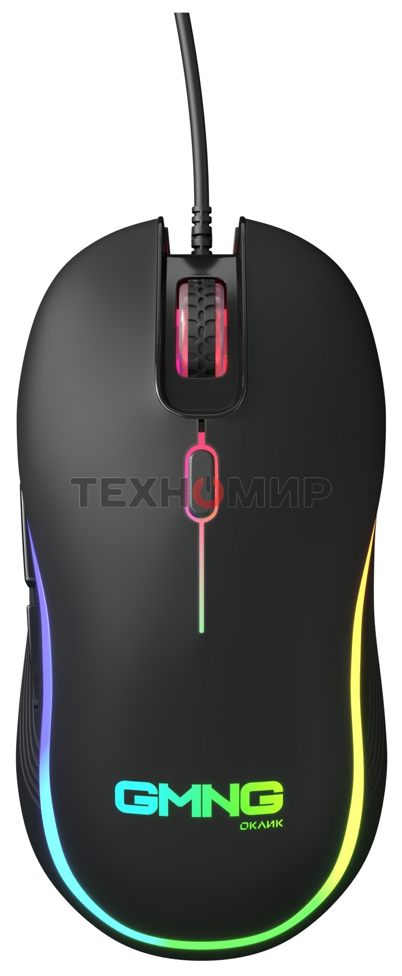 Мышь проводная Oklick GMNG 723GM черный, 3200 dpi, USB, кнопки - 6