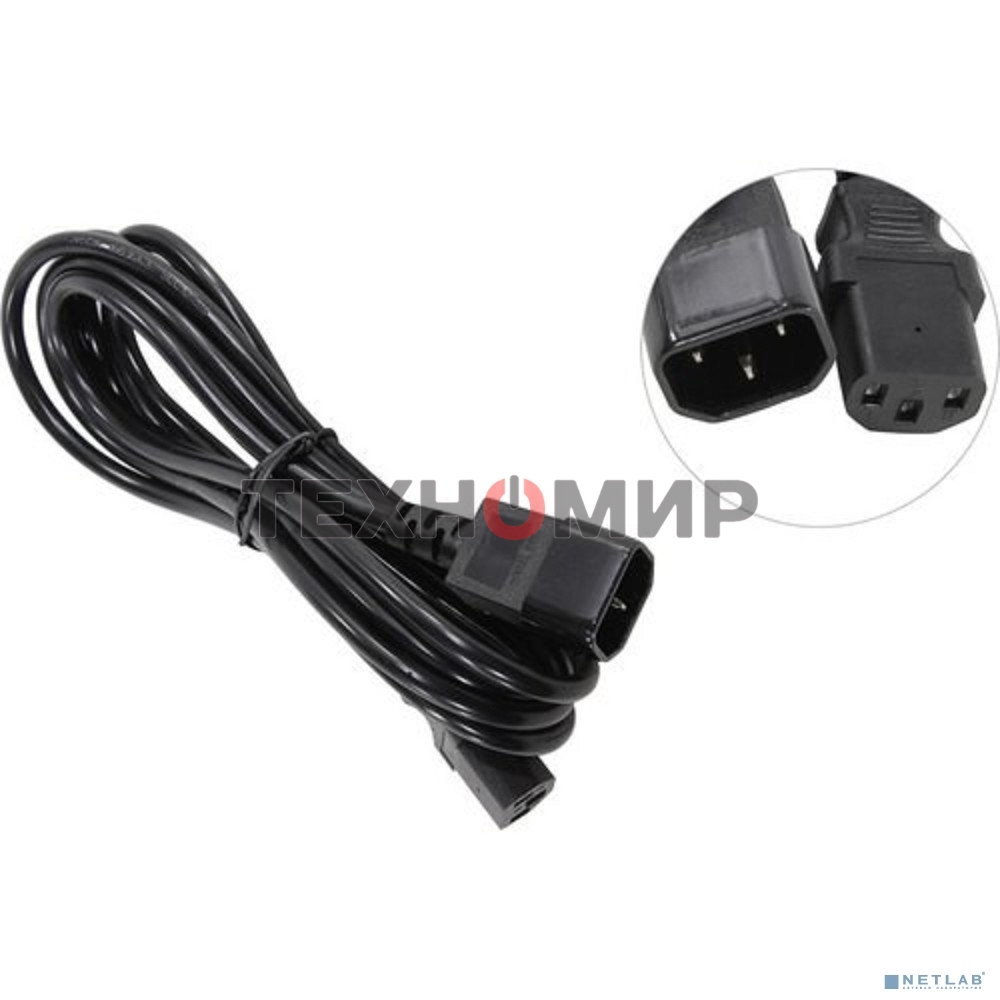 Кабель монитор-компьютер (UPS->уст-во) ExeGate Special EC-3S (С13->С14) 3x0.5, CCA, 3м