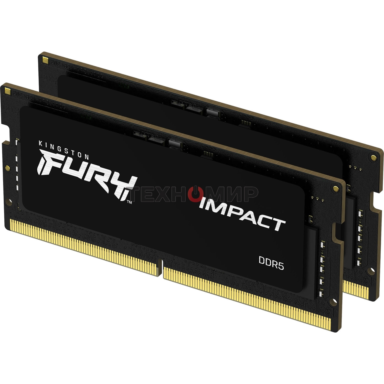 Оперативная память Kingston Fury Impact, DDR5, 32GB (2x16GB), 6000MHz, CL38, ECC SO-DIMM