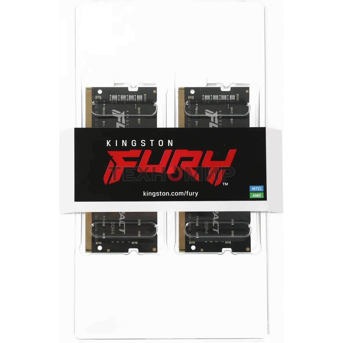 Оперативная память Kingston Fury Impact, DDR5, 32GB (2x16GB), 6000MHz, CL38, ECC SO-DIMM