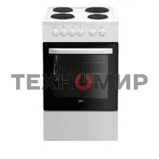 Плита электрическая Beko FFSS56000W белый, конфорок 4 шт, духовка 60 л, 50 см x 85 см x 60 см