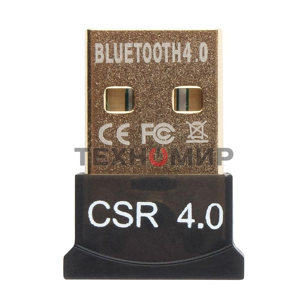 Адаптер Bluetooth Gembird, BTD-MINI5, ультратонкий корпус, v.4.0, 50 метров, до 24 Мбит/сек, USB