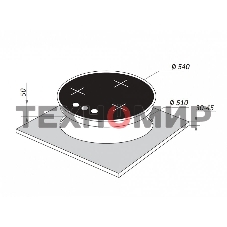 Газовая варочная панель Maunfeld EGHG.43.23CB\G черный