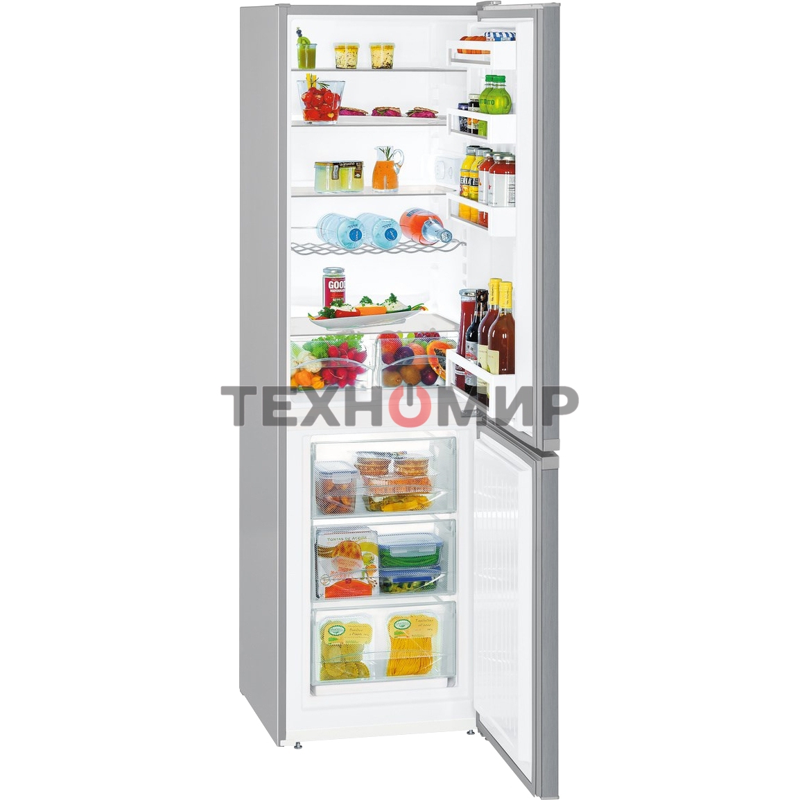 Холодильник Liebherr CUELE 3331-26 001 серебристый двухкамерный 212/84л морозилка снизу